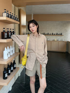 2026 Women’s GS Embroidered Linen Shirt (FF736)