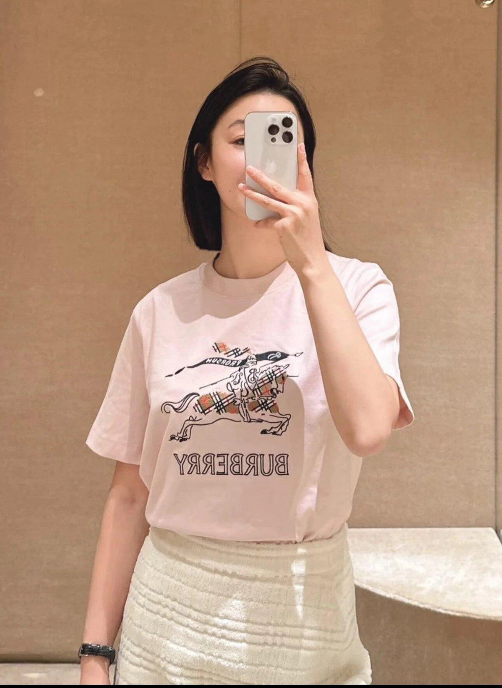 2026  Women's GS Sketch Knight Logo Short-Sleeved T-Shirt (DD117)