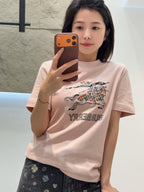 2026  Women's GS Sketch Knight Logo Short-Sleeved T-Shirt (DD117)