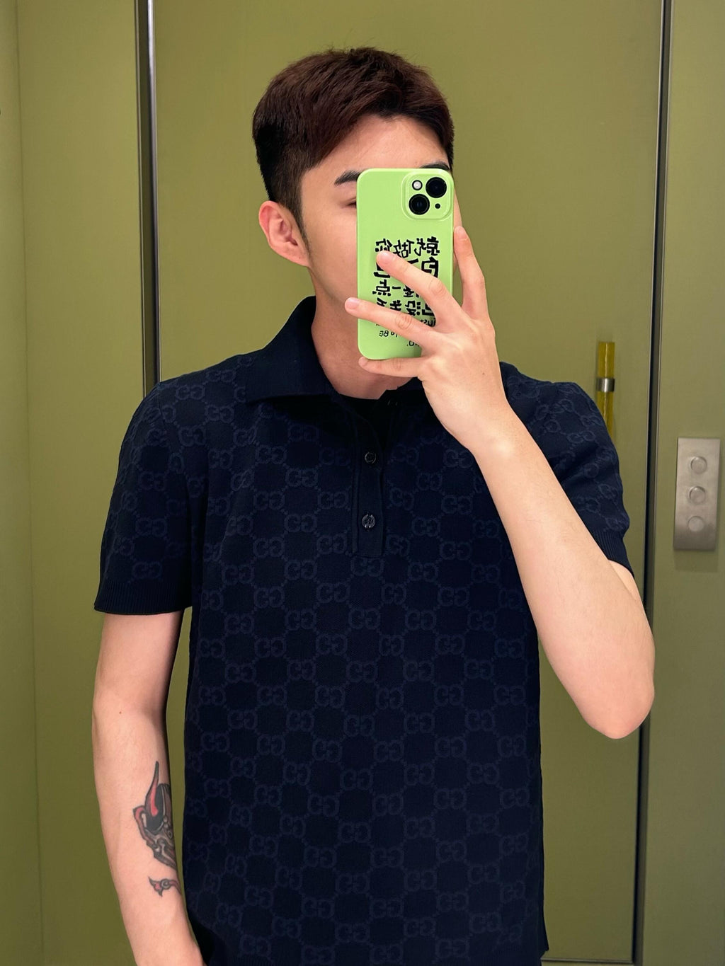 2026 New Arrival GS All-over Jacquard Short-sleeved Jumper (AA581-A85)