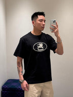 2026 New GS Checked Rider Emblem Short-Sleeved T-Shirt (AA599-A15)