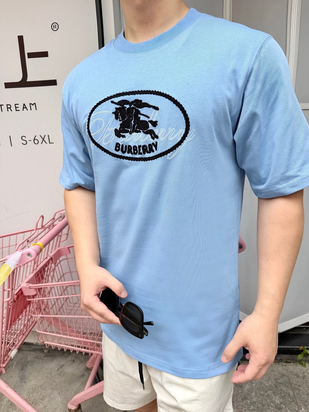 2026 New GS Checked Rider Emblem Short-Sleeved T-Shirt (AA599-A15)