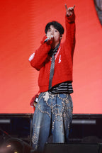 2026 New GS Optical Illusion Print Distressed Denim Trousers (BB851-C05)
