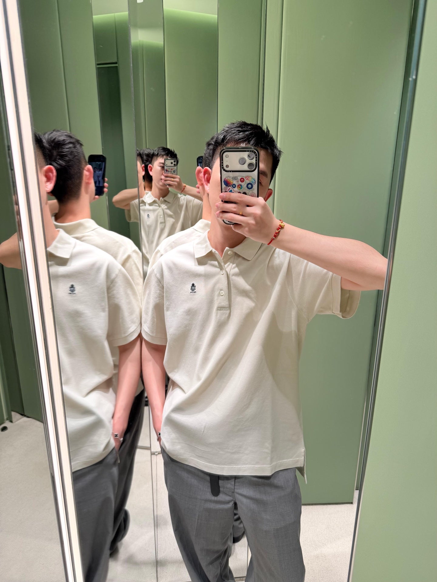 2026 New GS Embroidered Logo Polo Shirt (BB852-A40)