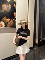 2026 Women’s GS Lucky Star Embroidered Short-Sleeved T-Shirt (DD127)