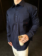 2026 New GS Two-Tone Embroidered Patch Pocket Shirt (CC944-B30)