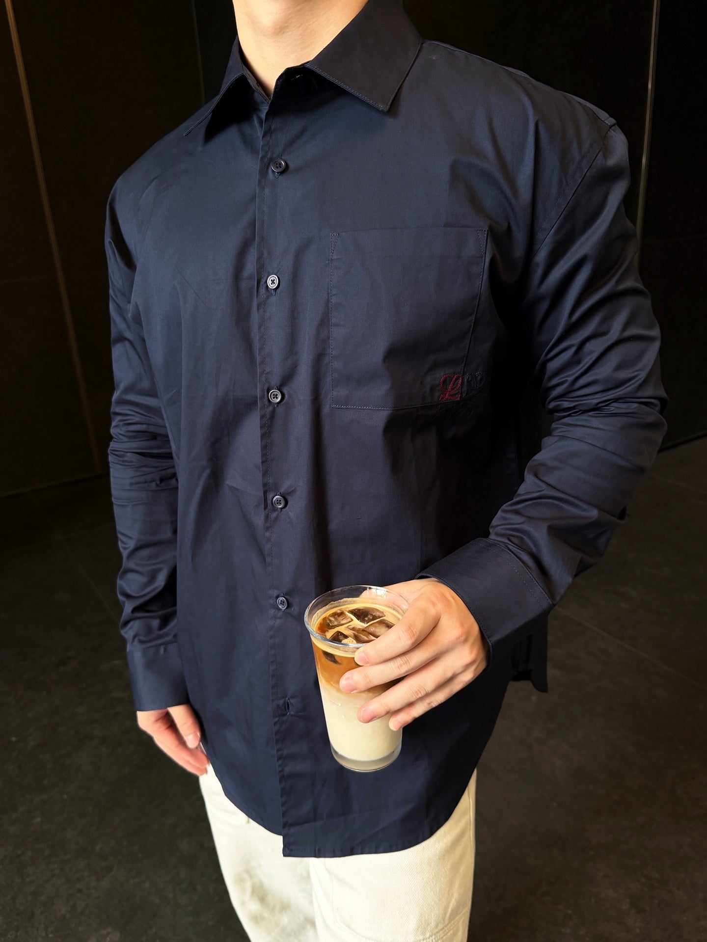 2026 New GS Two-Tone Embroidered Patch Pocket Shirt (CC944-B30)