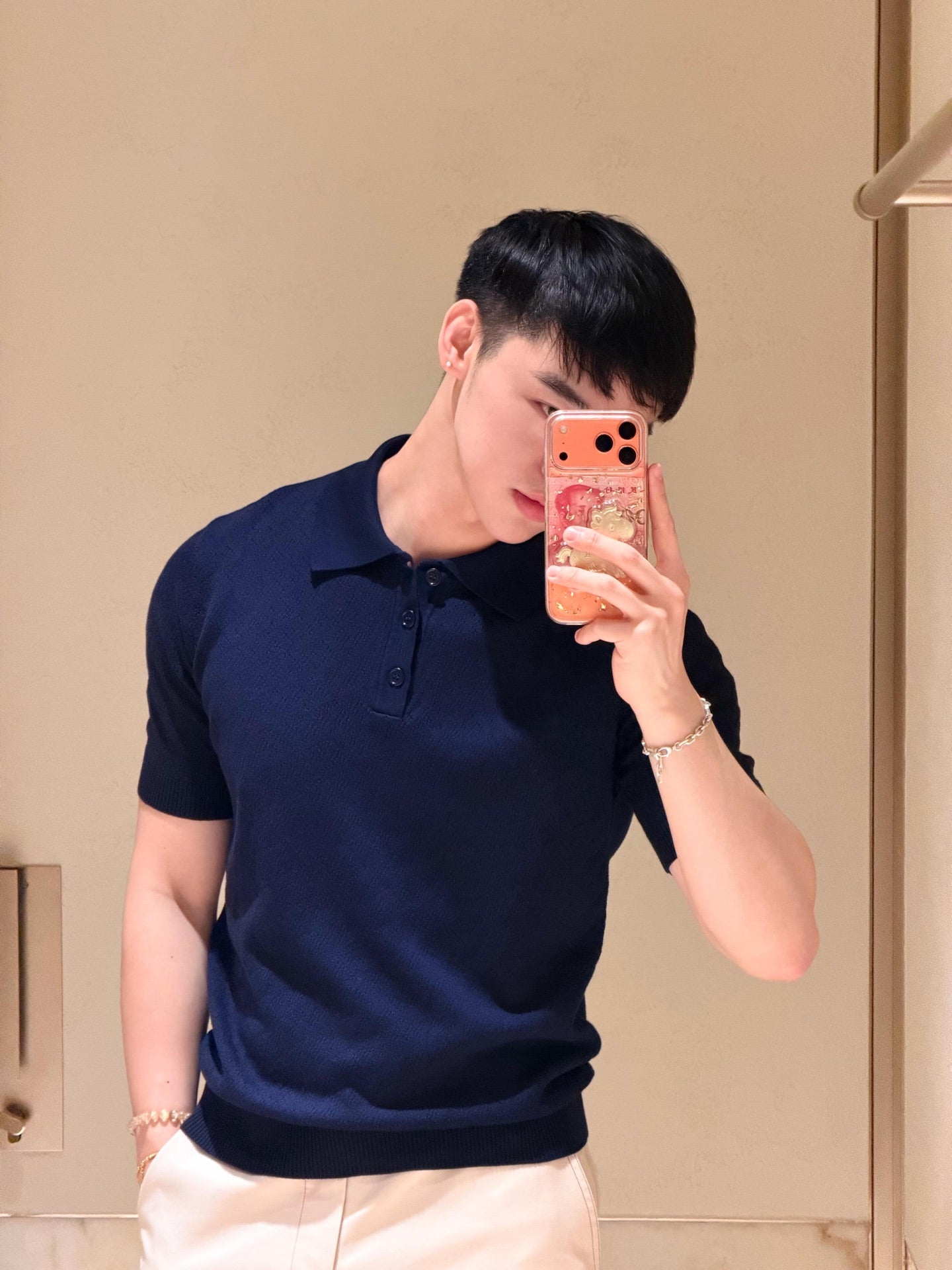 2026 New Arrival GS Jacquard Polo Neck Knit Jumper (AA622-A75)