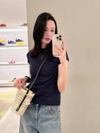 2026 Women’s GS Mosaic Embroidered Short-Sleeved Top (DD128)