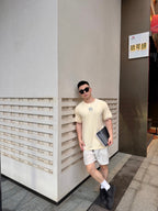 2026 New GS Mosaic Embroidered Short-Sleeved Top (AA627-A15)