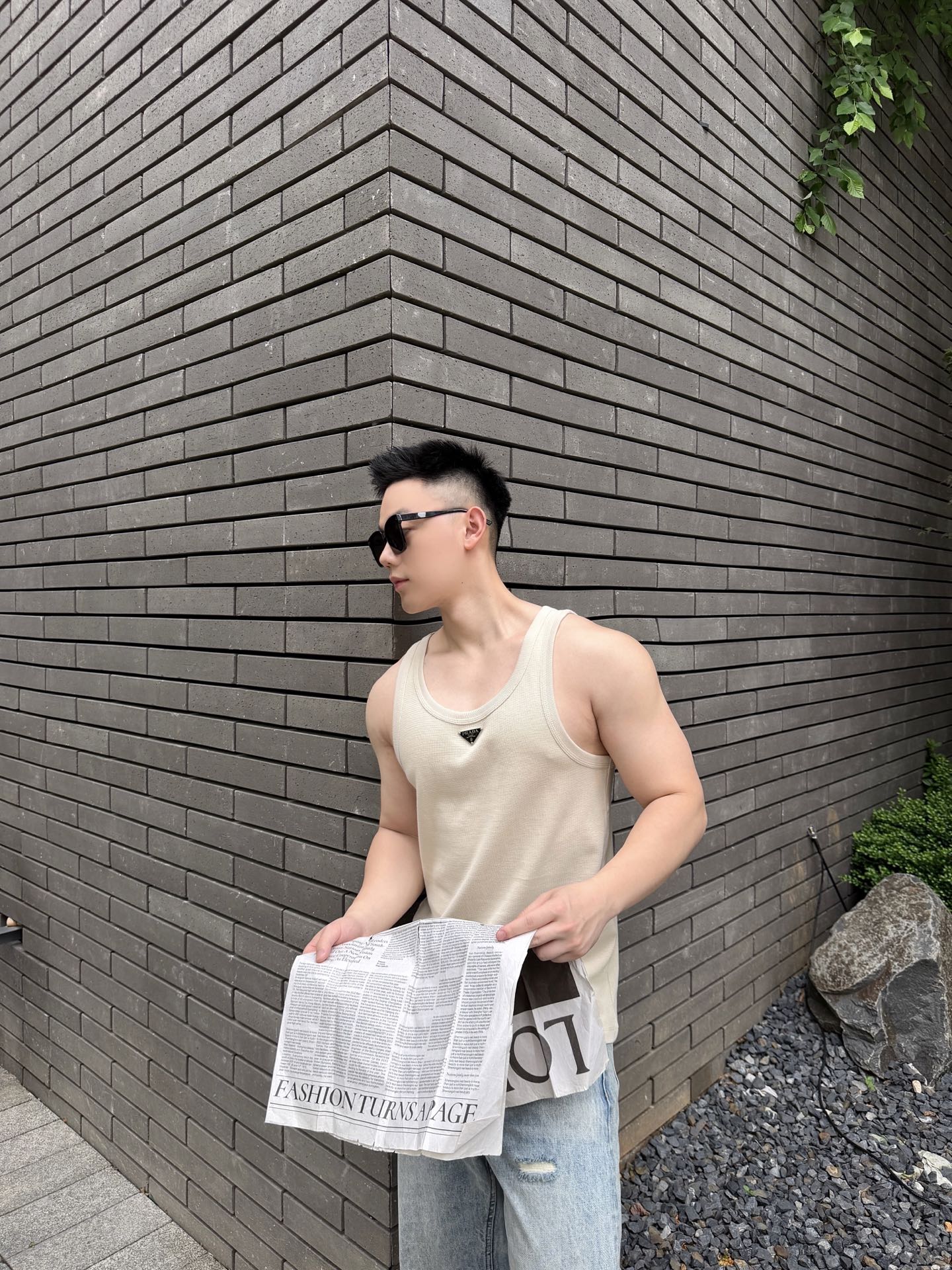2026 New GS Triangular Logo Vest (CC990-A15)