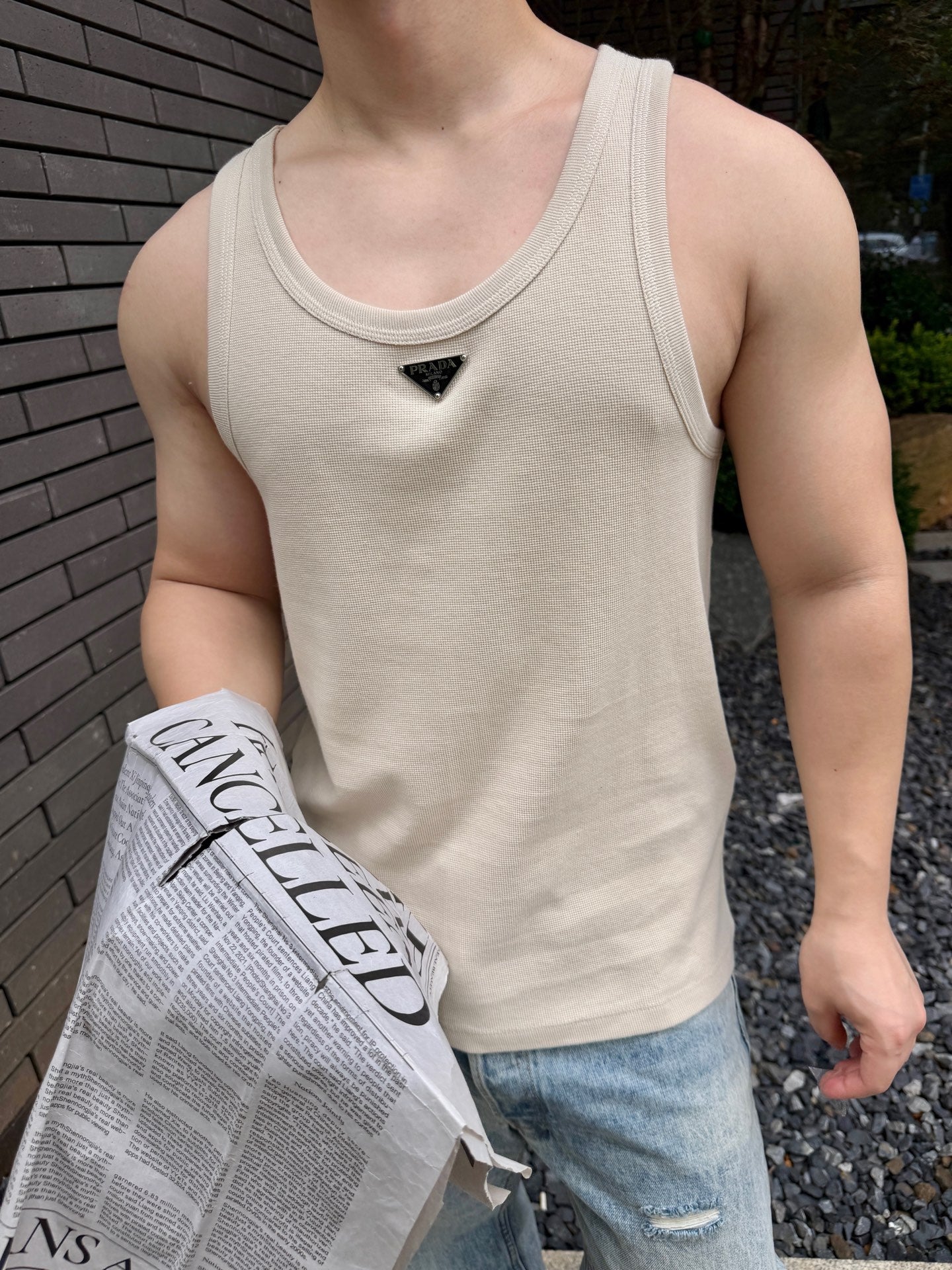 2026 New GS Triangular Logo Vest (CC990-A15)