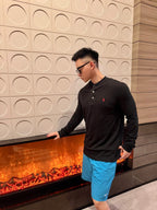 2026 New GS Embroidered Henley-neck Long-sleeved Top (CC977-A35)