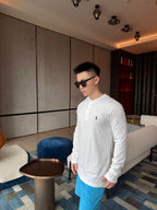 2026 New GS Embroidered Henley-neck Long-sleeved Top (CC977-A35)