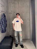 2026 New GS Embroidered Graffiti Short-Sleeved T-Shirt (AA587-A15)