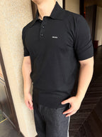 2026 New GS Embroidered Logo Polo Neck Knit Top (CC979-A60)
