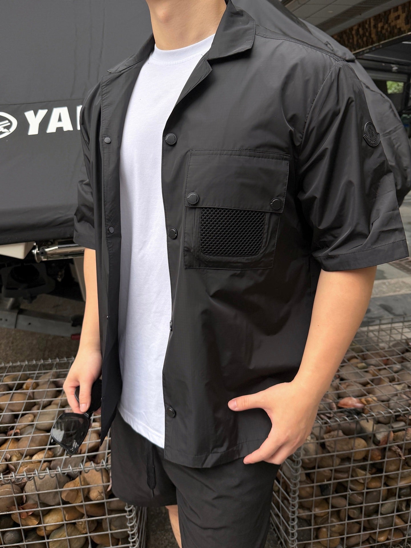 2026 New GS Logo Patch Pocket Short-Sleeved Shirt (AA613-A85)