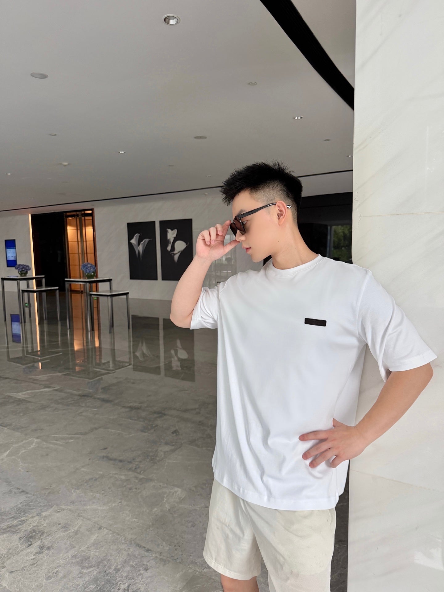 2026 New GS Leather Label Short-Sleeved T-Shirt (AA638-A10)