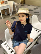 2026 Women’s GS Embroidered Short-Sleeved Jumper (DD119)
