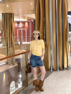 2026 Women’s GS Embroidered Short-Sleeved Jumper (DD119)