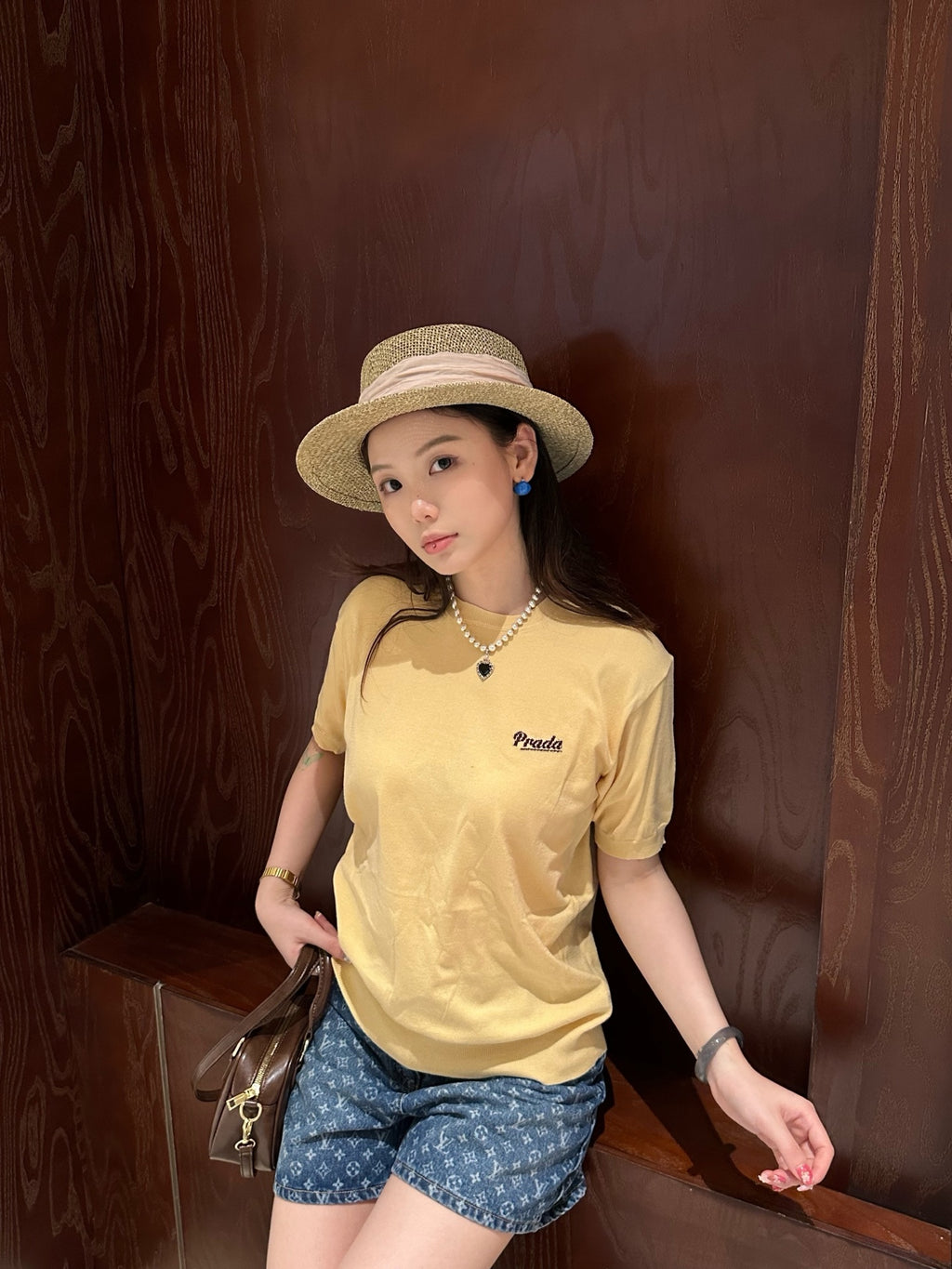 2026 Women’s GS Embroidered Short-Sleeved Jumper (DD119)