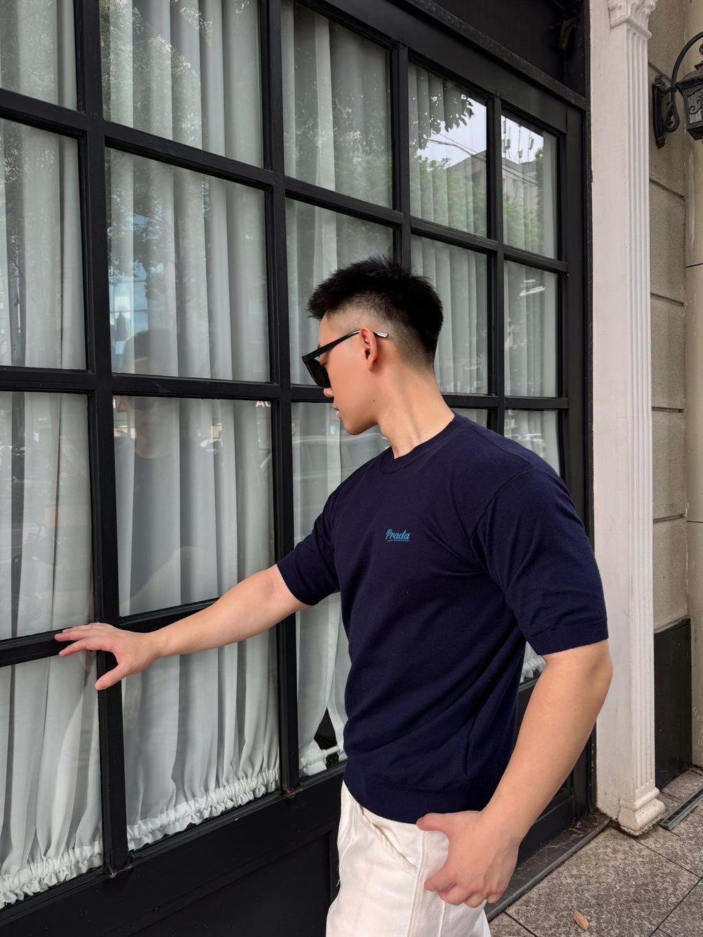 2026 New GS Logo Embroidered Short-Sleeved Jumper (AA619-A50)