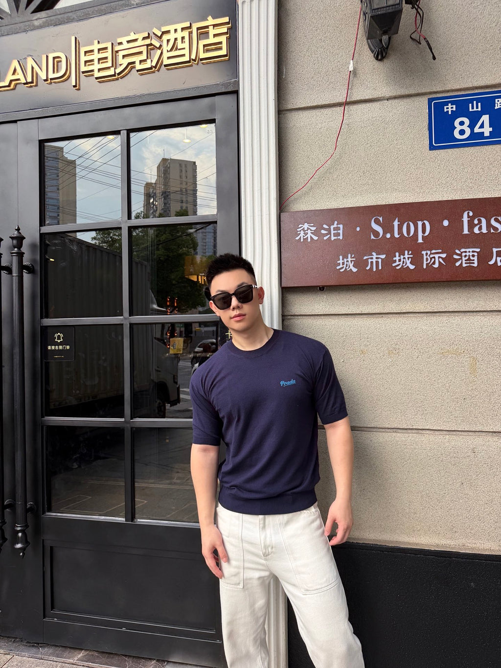 2026 New GS Logo Embroidered Short-Sleeved Jumper (AA619-A50)