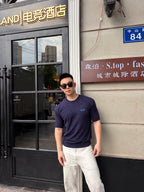 2026 New GS Logo Embroidered Short-Sleeved Jumper (AA619-A50)
