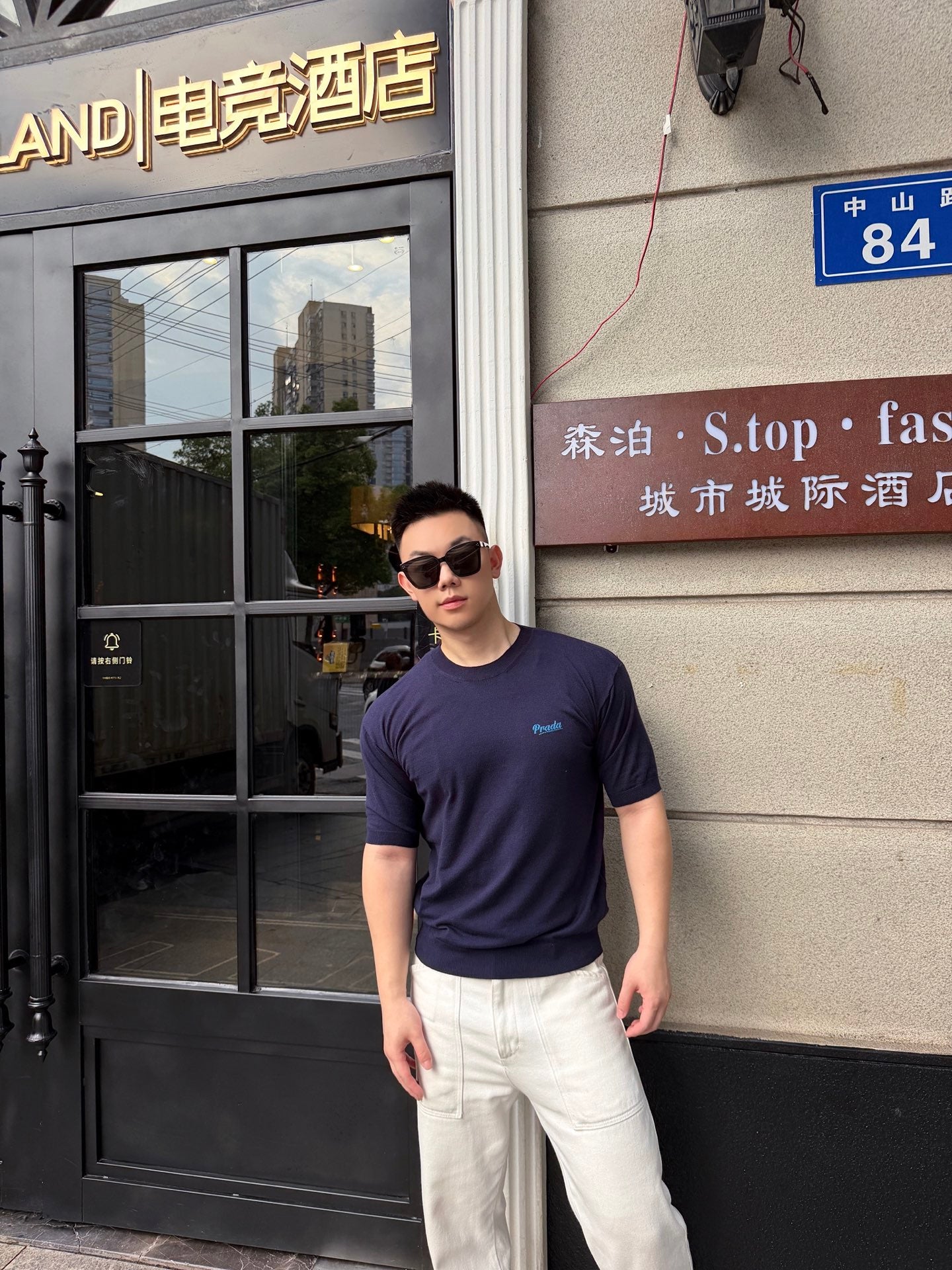 2026 New GS Logo Embroidered Short-Sleeved Jumper (AA619-A50)