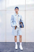 2026 New Arrival: GS Embroidered Denim Shorts (BB839-A80)