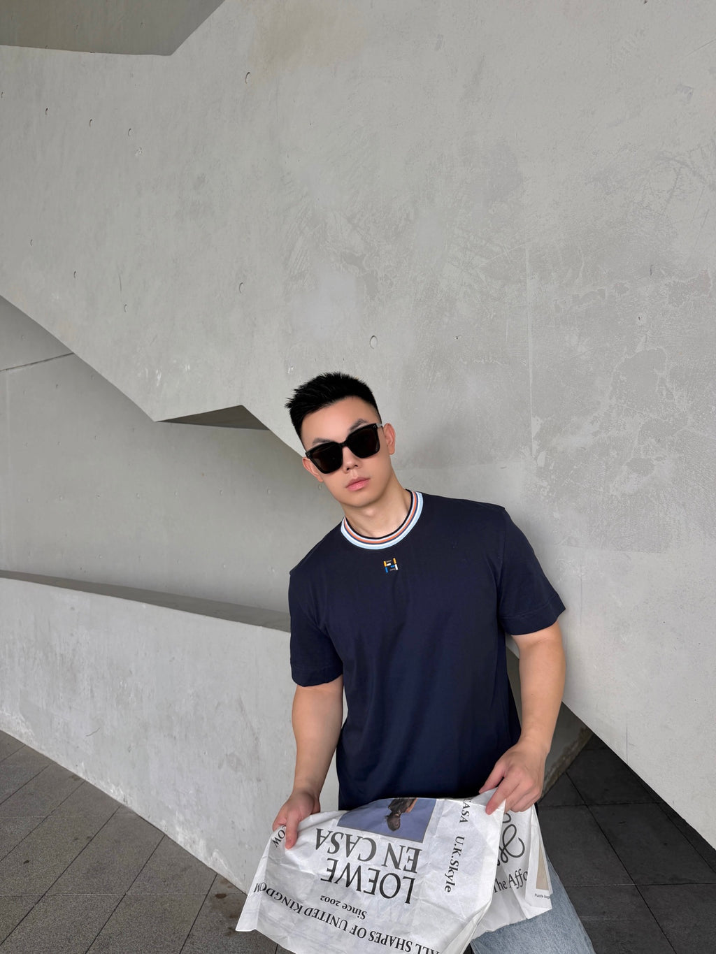 2026 New GS Two-Tone Embroidered Short-Sleeve Shirt (AA643-A10)