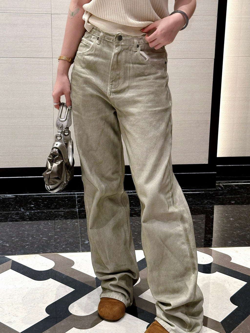 2026 Women’s GS Leather Jeans (EE404)