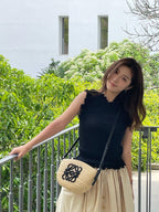 2026 Women’s GS Embroidered Ruffle Tank Top (DD129)