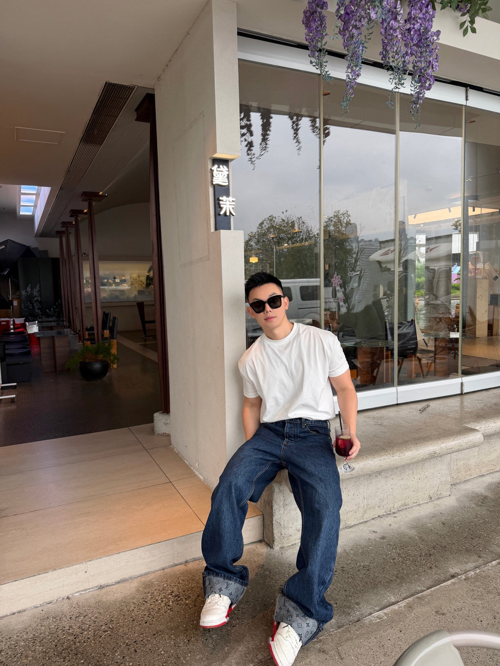 2026 New GS Logo Cuffed Jeans (BB866-B70)