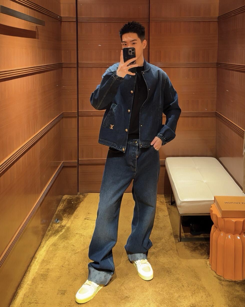 2026 New GS Logo Cuffed Jeans (BB866-B70)