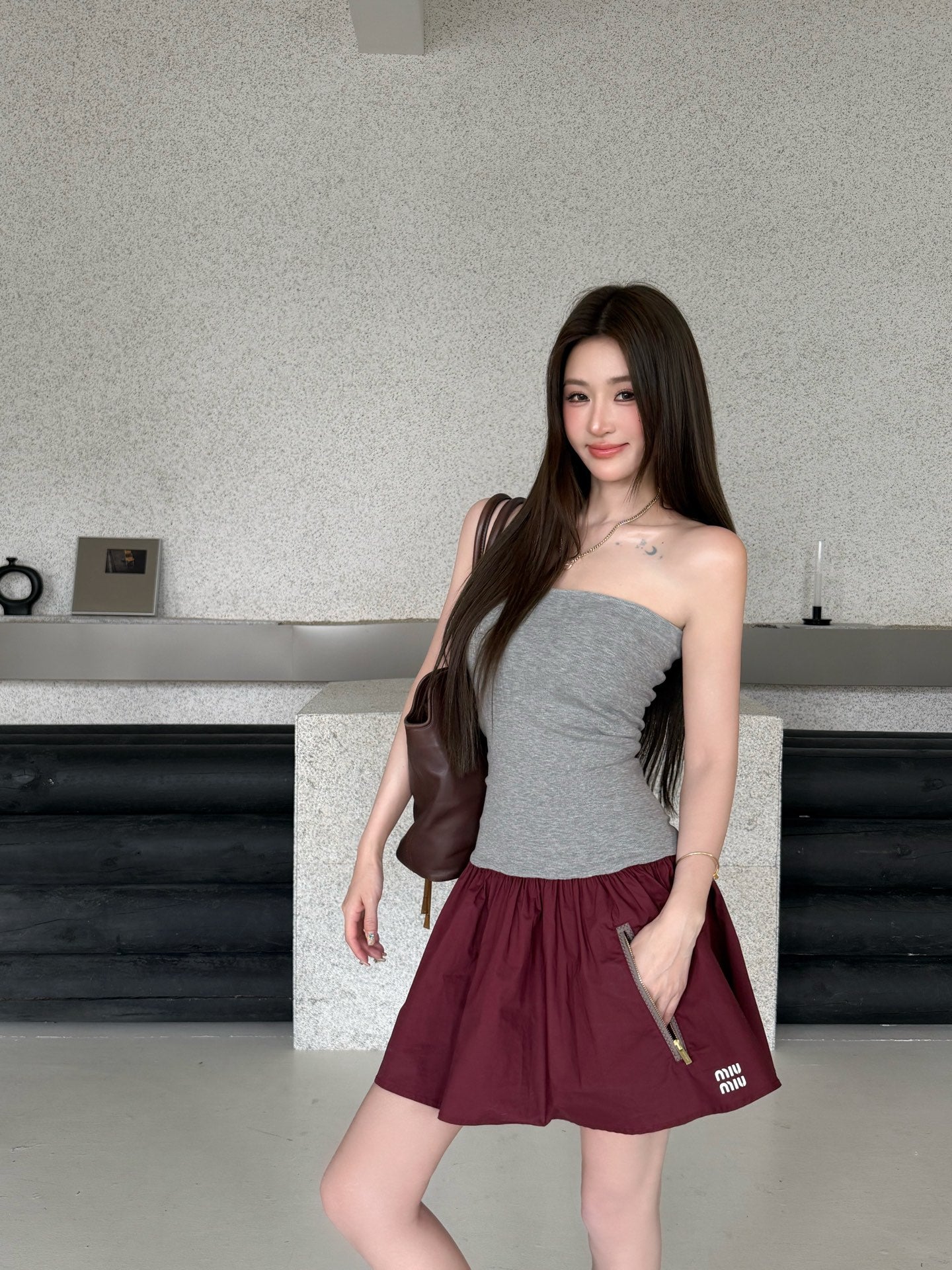 2026 Women's GS Logo Zipper Dress (FF735)
