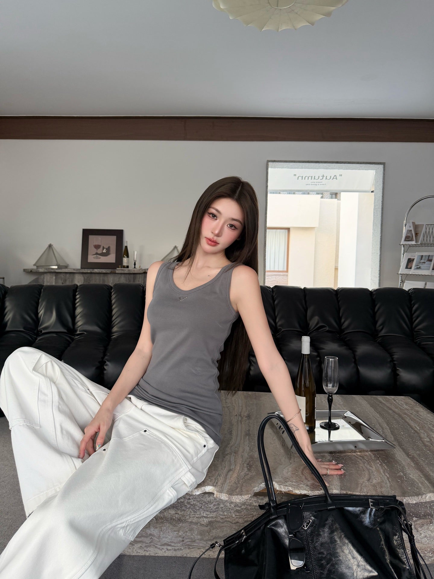 2026 Women's GS Tank Top with Triangle Logo on the Chest (FF756)