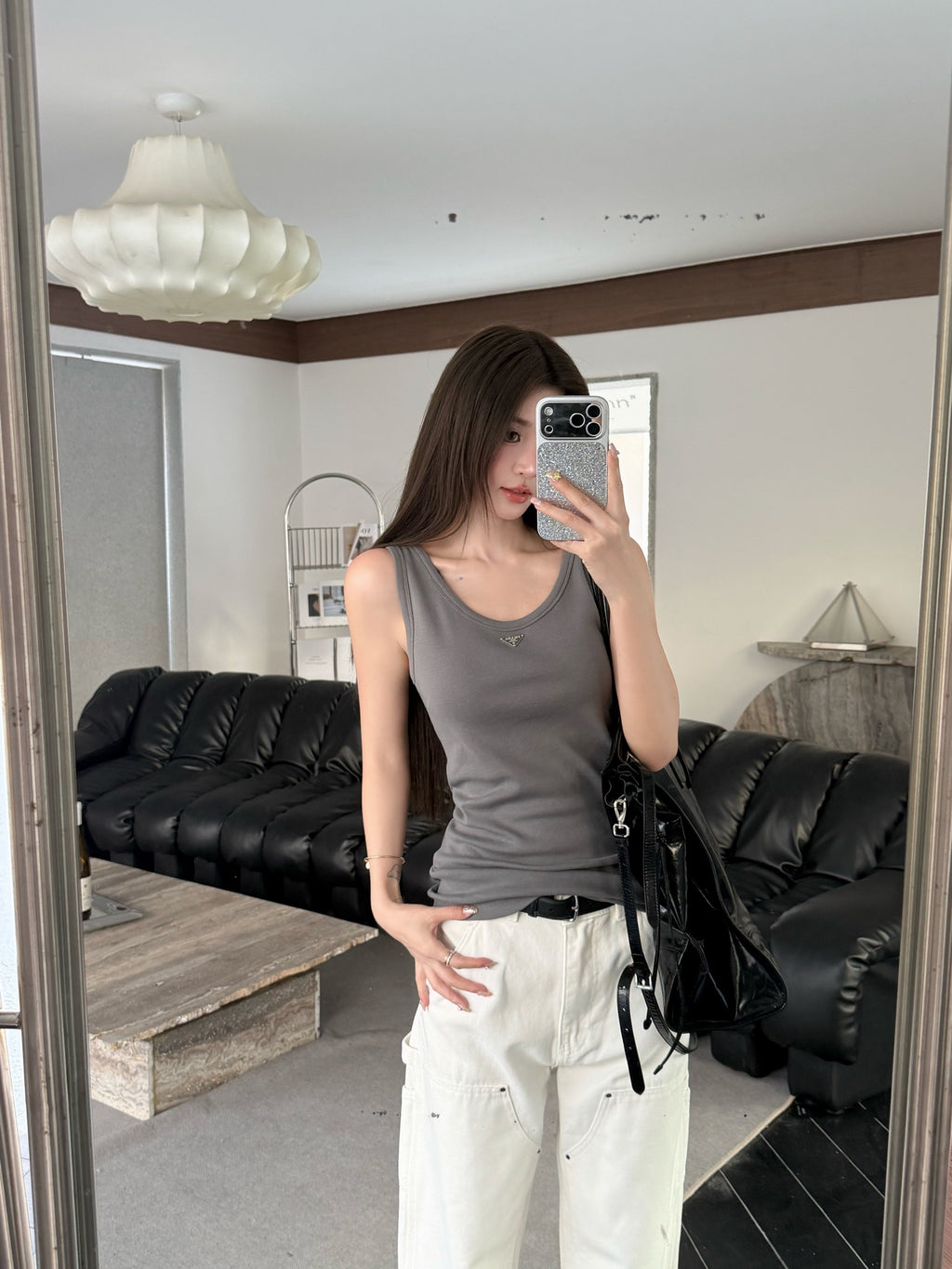 2026 Women's GS Tank Top with Triangle Logo on the Chest (FF756)