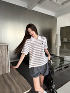 2026 Women's GS Striped Embroidered Polo Shirt (FF752)