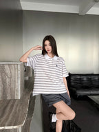 2026 Women's GS Striped Embroidered Polo Shirt (FF752)