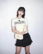 2026 Women's GS Embroidered Short-Sleeved Sweater (DD132)