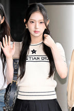 2026 Women's GS Embroidered Short-Sleeved Sweater (DD132)