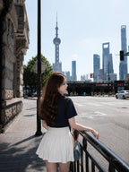 2026 Women's GS Embroidered Frill Short Dress (FF747)