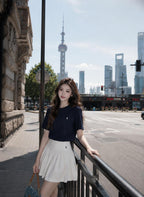 2026 Women's GS Embroidered Frill Short Dress (FF747)