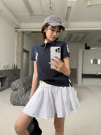 2026 Women's GS Embroidered Frill Short Dress (FF747)