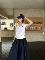 2026 Women's GS Embroidered Lace Edge Skirt (FF748)