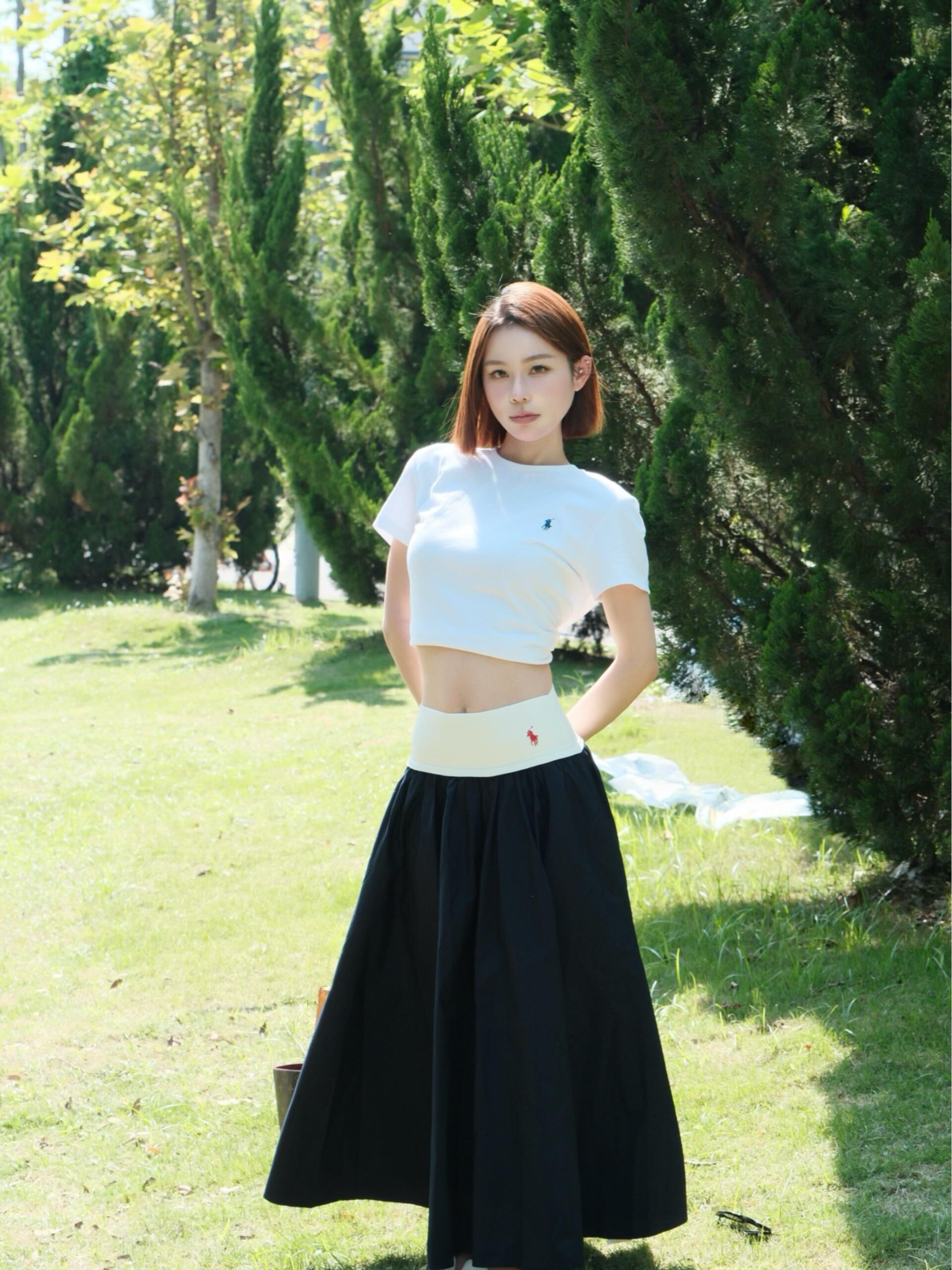 2026 Women's GS Embroidered Lace Edge Skirt (FF748)