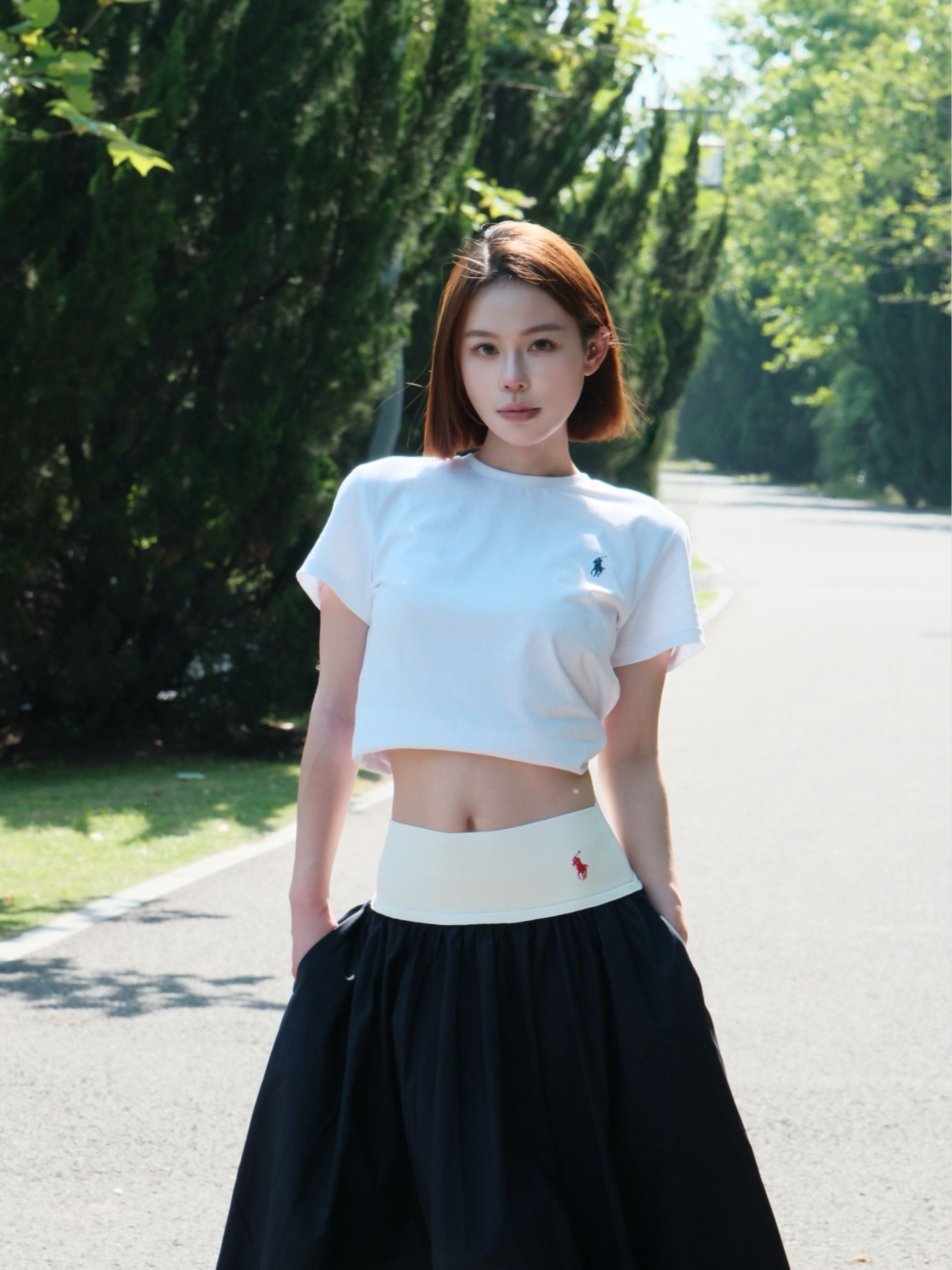 2026 Women's GS Embroidered Lace Edge Skirt (FF748)
