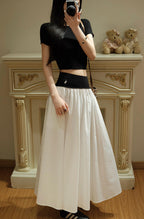 2026 Women's GS Embroidered Lace Edge Skirt (FF748)