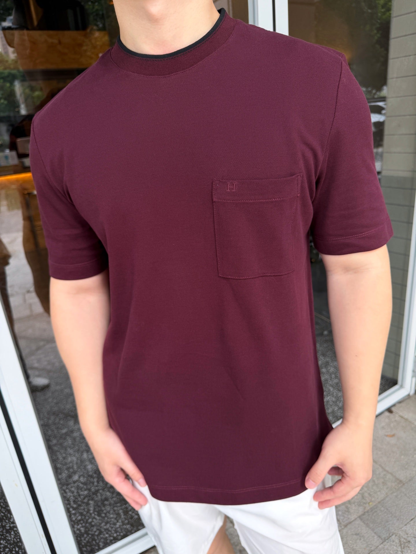2026 New Model GS Logo Embroidered Short Sleeve (BB856-A15)